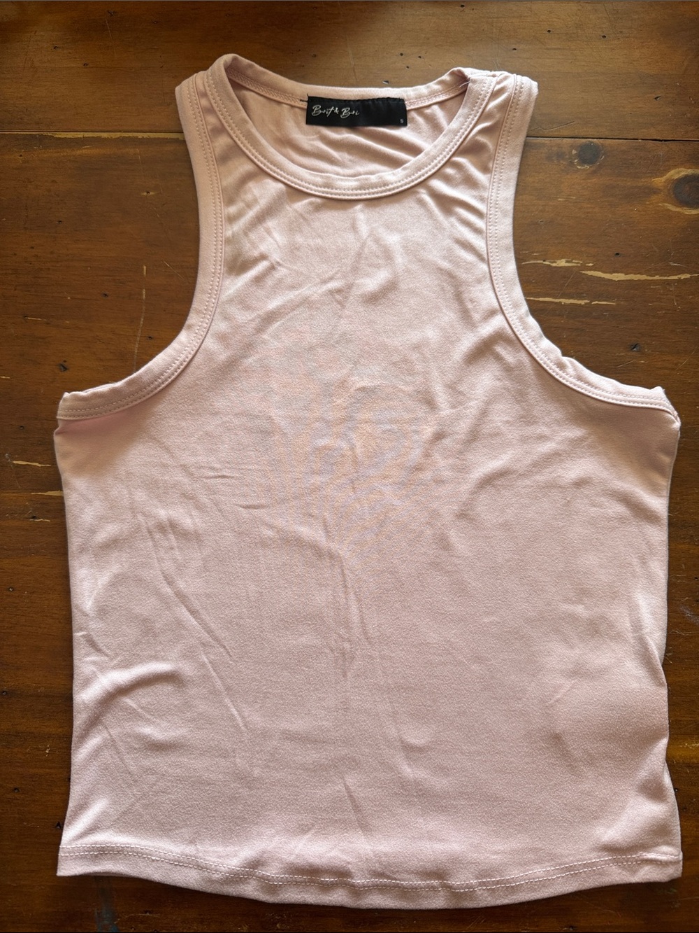 Light Pink Racerback crop Tank Top